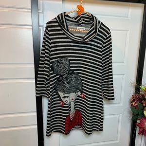 Superb fashion tunic ''Marie Claire Boutiques'' sz M (3=20%less)